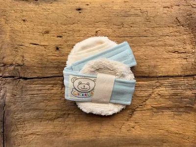 Produktbild von Ohrwickel-Stirnband: hellblau Farbe: hellblau