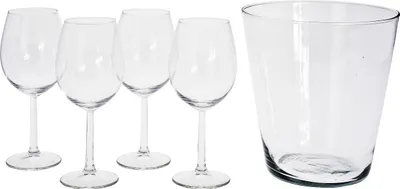 Image de Verre à vin + rafraîchisseur Set de 5 pièces EXCELLENT KO-VER000576