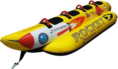Produktbild von SPINERA Rocket 4 Personen Banane Tube Wasserring Wasserreifen Towable aufblasbar