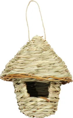 Produktbild von Dehner Natura Premium Wildvogel Nestbeutel Freya, Nistbeutel / Vogelhaus für Wildvögel, Einflugloch Ø 4.5 cm, Ø 16 cm, Höhe 18 cm, Fingerhirse