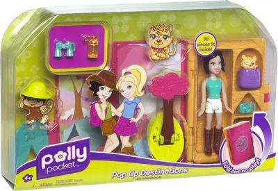 Produktbild von Mattel R2631 Polly Pocket Bade & Reisespaß - Abenteuerreise Spielbuch