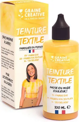 Produktbild von Textilfarbe 100 ml Tie and Die Effekt - gelb