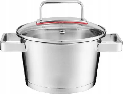 Produktbild von Edelstahltopf mit Glasdeckel für Induktion 20cm Selection Ambition