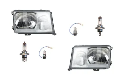 Immagine prodotto di Johns, fari alogeni HSW adatti per Mercedes W124 89-93 H4 H3 set sinistra destra 1248205961 1248203559 A1248205961 1248206061 1248201259 124820