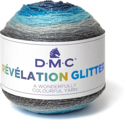 Produktbild von DMC Révélation Glitter – mehrfarbiges Garn mit Glitzereffekt (Farbe 506)