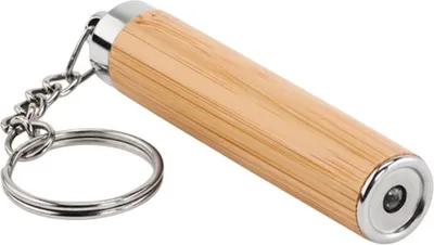 Produktbild von MidOcean - Schlüsselanhänger Taschenlampe "Pianti", Mini MO852 (Einheitsgröße) (Holz)