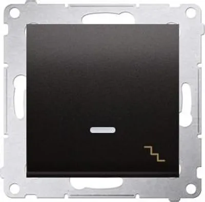 Zdjęcie produktu dla Kontakt-Simon DW6L.01/48, Plastik, Antracyt, IP20, IP44, 250 V, 10 A, 75 mm