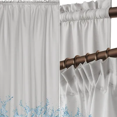 Produktbild von Outdoor Vorhänge Wasserdicht Wasserdichter Terrassengartenvorhang Mit Fröschband-Tunnelhaken 140X250