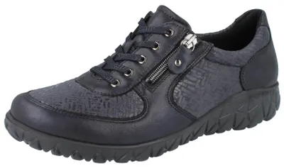Image de Waldläufer Havy-Soft 2 Chaussures à lacets pour femmes Sneaker Sportive Bleu Loisirs, Taille:EUR 38.5 | UK 5.5