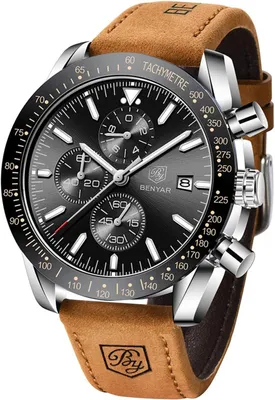 Produktbild von Herrenuhr Quarz Sport Chronograph Mode Marken Business Uhr Wasserdicht Kratzfest Analog Automatik Datum Elegantes