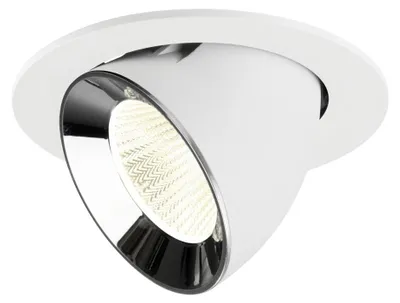 Productafbeelding van Inbouwspot Numinos Gimble L wit/chroom 4000K - 40gr