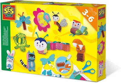 Produktbild von SES Creative Basteln mit Papierstreifen, Bastelset für Kinder, 3 Jahr(e), Mehrfarbig, 1 Stück(e)