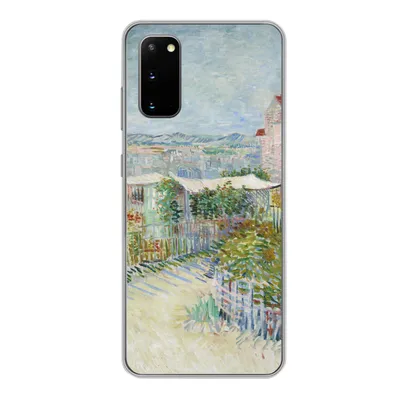Produktbild von MuchoWow® Handyhülle Schutzhülle Hülle für Samsung Galaxy S20 Montmartre: hinter der Mühle von Galette - Vincent van Gogh Silikon Softcase Handy Hülle - Bild