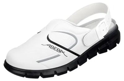 Produktbild von Abeba 7335 Clog weiß/ schwarz - 40