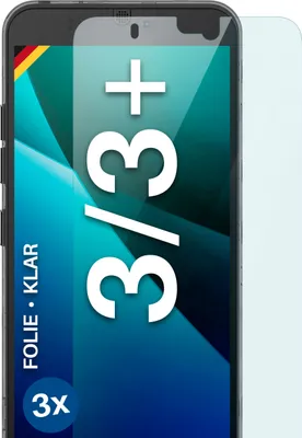Produktbild von moex® 3x Schutzfolie kompatibel mit Fairphone 3 / 3 Plus - Displayschutzfolie dünn Folie, Klar