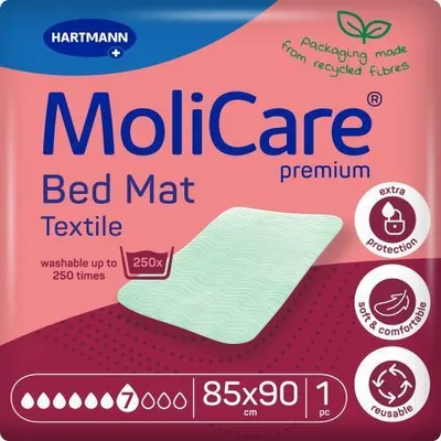 Produktbild von Molicare Premium Bed Mat Textile 7 Tropfen 85x90cm 10 St