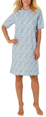 Zdjęcie produktu dla Damska koszula nocna z krótkim rękawem w eleganckie kropki 191 214 90 218;bluelange.36