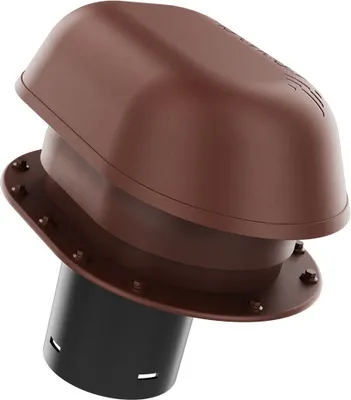 Produktbild von KRONO-PLAST Sanitär-Entlüftungskamin 150 für Blechdachziegel mit flachem Boden und Butyl-Dichtung (Braun)