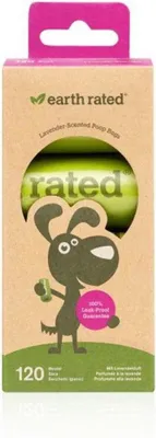 Immagine prodotto di Earth Rated Pet Bag Rolls Refill #lavanda 8 X 15 Pezzi