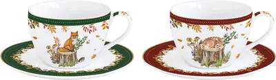Produktbild von 2er Set Tassen mit UT Forest Dream mit Fuchs und Regh für 240ml in GB Easy Life