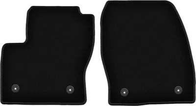 Image de Wielganizator Tapis avant de sol velours sur-mesure pour Ford Kuga MK2 (2012-2019, SUV) noir, jeu 2 pièces, fixations
