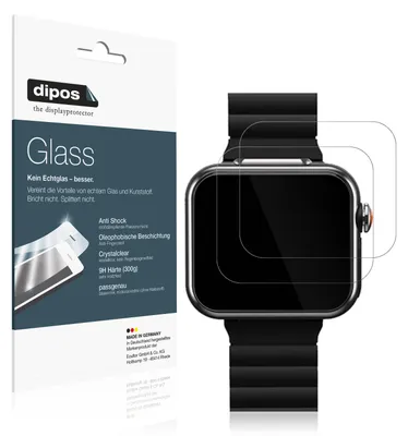 Produktbild von 2x Schutzfolie für Vtech Kidizoom Smartwatch Max - Anti-Shock 9H Folie dipos Glass Kunststoffglas