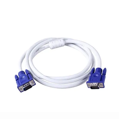 Produktbild von 15 m VGA Monitorkabel weiß mit Ferritkern LED TV LCD HD PC Bildschirm Beamer