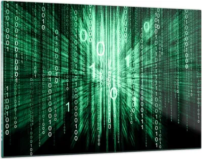 Produktbild von Bilder auf glas - Abstrakt zusammenfassungszahlen - 120x80cm - Glasbilder - Wandbilder - Kunstdruck - zum Aufhängen bereit - Wanddekoration aus Glas - Glas Bilder - Wandbild auf Glas - GAA120x80-2290