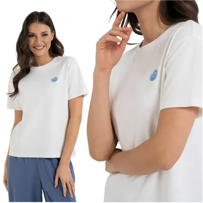 Immagine prodotto di Moraj - T-shirt bianco - Maglietta da donna taglia 3XL - Maglietta in cotone - T-shirt a maniche corte
