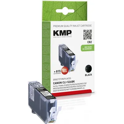 Produktbild von KMP C82 Tintenpatrone schwarz kompatibel mit Canon CLI-526 BK
