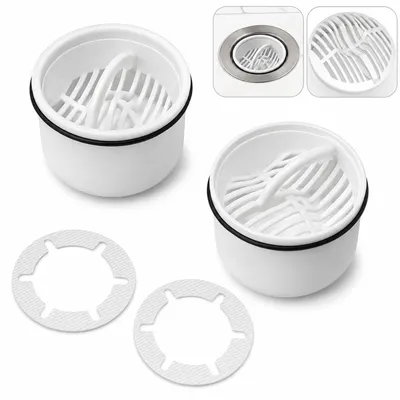 Produktbild von 4 Stück Duschablauf Haarsieb Set für Viega Tempoplex, ideal für Dusche, Badezimmer & Haarfang im Alltag