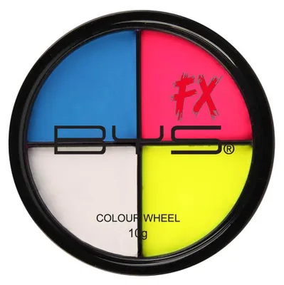 Productafbeelding van 4-kleurige neon make-up palette, 10 gram - universele maat, AI-gegenereerde afbeelding