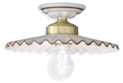 Immagine prodotto di CLASSIC L'AQUILA C014, Lampada a Soffitto Plafoniera in Vetroceramica, Ferroluce