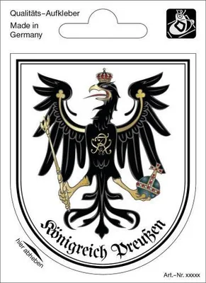 Produktbild von Wappenaufkleber Königreich Preußen - 301645-2 - Gr. ca. 6,5 x 8,0 cm