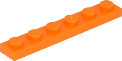 Produktbild von Lego® 1x6 Platte 3666 - 50 Stück Orange