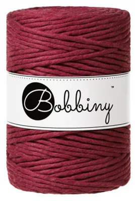 Produktbild von Bobbiny Macrame Cord 5 mm 100 m Wine Red Schnur