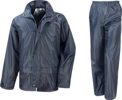Immagine prodotto di Set da pioggia Result Core da uomo, pantaloni e giacca BC916 (M) (blu navy)