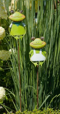 Zdjęcie produktu dla Gilde Metall Gartenstecker Froschpaar "Franz & Frida" VE 2 so