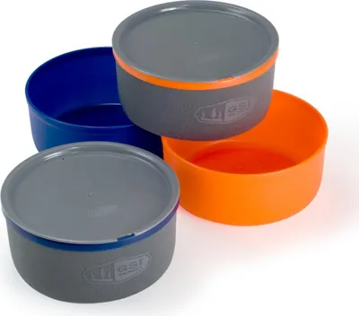 Produktbild von GSI Outdoors Ultraleichte Insichstabelbare Schüssel & Becher blau, grau, 122 g, set; 77192