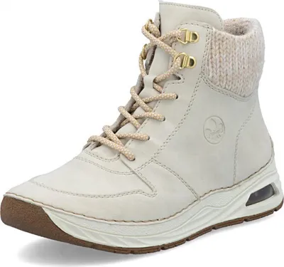 Produktbild von Rieker Schnür-,Zug-u.Schnallenstiefel in beige, Gr. 38