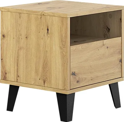 Zdjęcie produktu dla Kondela Szafka nocna Bogan New 1S - dąb artisan