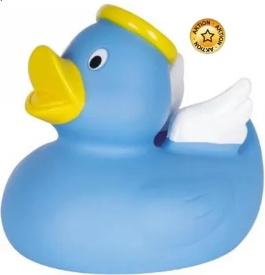 Produktbild von Engel Ente gelb - Anlassente - Quietscheente - Badeente - ca. 8 cm gross