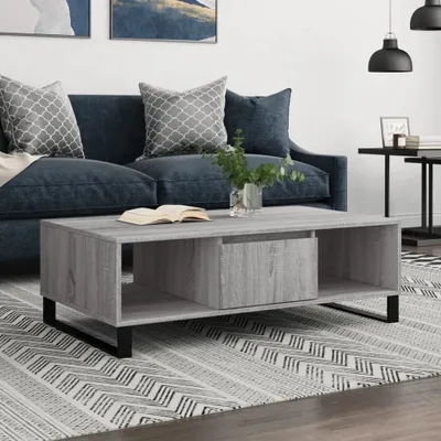 Produktbild von The Living Store Couchtisch Grau Sonoma 104x60x35 cm Holzwerkstoff