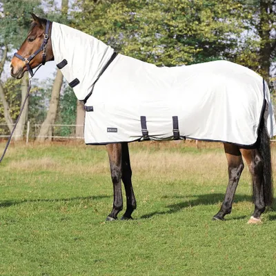 Produktbild von BUSSE Paddock-Fliegendecke Superb Silber (Navy) 155_Plus