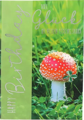 Produktbild von 1 xGeburtstagskarte 26/Happy Birthday Viel Glück im neuen
