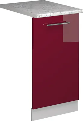 Produktbild von Geschirrspülblende Vicco Fame-Line Bordeaux Hochglanz 45 cm , AP Marmor, Model 54609