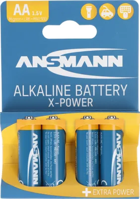 Produktbild von Ansmann X-Power Alkaline Batterie Mignon AA, LR6, 4er Papierblister