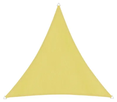 Produktbild von Sonnensegel Dreieck, 5x5x5m, gelb, wasserabweisend