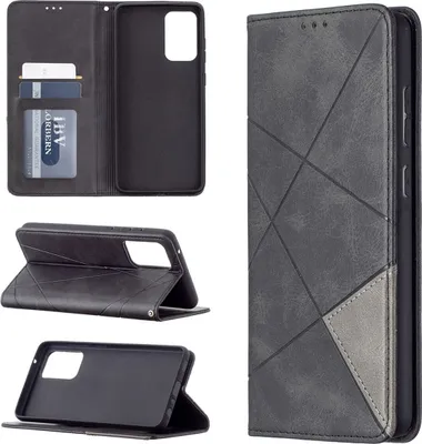 Produktbild von König Design Hülle kompatibel mit Samsung Galaxy A72 5G Kunstleder Handyhülle - Handy Case Schwarz