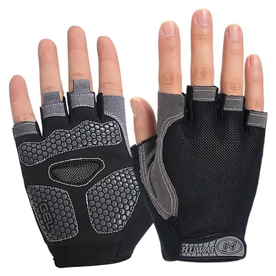 Produktbild von Fitness Handschuhe Trainingshandschuhe Damen Herren Silikon XL Schwarz